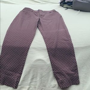 Brown polkadot pants